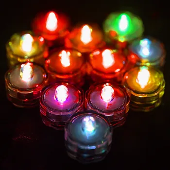 12Pcs Vandeniui LED Žvakė Arbata Žibintai Plūduriuojantis Blyksinčios lempos Šviesos Flameless Žvakės Namų Vonioje Vestuves Decors