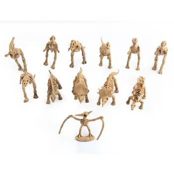 12Pcs/daug Dinozaurų Iškastinio Skeleto Rinkinys, Modeliavimo Pavyzdį, Žaislai Berniukams, Mini Veiksmų Skaičius, Juros periodo Dinozaurų Kolekcija Žaislas