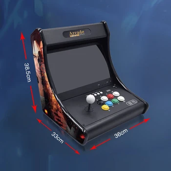 14 Colių LCD Pandora Box DX 3000 Arcade Konsolė Jokio Uždelsimo, Kreiptuką Mygtukas Dvigubas IPS Ekranas Arcade Mašina 2 Žaidėjas