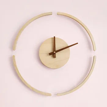 14 colių Kūrybos Skaidrios Pakabos Sieniniai Laikrodžiai Šiaurės Paprasta Kvarcinis Laikrodis Namo Kambarį, Sienų Dekoras