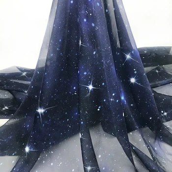 150 cm ilgio šifono suknelė audinys, lengvas dydžio, tiulio ilgomis rankovėmis šifono audinio 