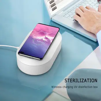 15W Sterilizer UV Box Telefonai Švaresnis Dezinfekavimo Kabineto Ozono Sterilizer Už Telefonas Su Belaidžio Įkrovimo Smart Priedai