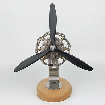 16 Cilindrų Tėkšti Plokštė Turbo Variklio Modelį Stirlingo Variklio Modelis Fizikos Švietimo Žaislai, Namų Dekoro Kolekcija