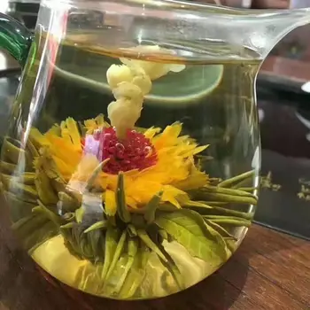 16 Rūšių Rankų darbo Žydinti Gėlių Arbata 140g Kinijos Kamuolys žydinčių Gėlių, Vaistažolių Meno Arbatos Sveikatos Priežiūros Produktų, Arbata