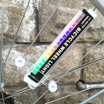 16 spalvotu LED Dviračių Stipinai Žibintai Vandeniui 42 Modelius Dviratį Varantys Šviesos Dviračių Varantys Kalbėjo Šviesos Luces Led Bicicleta