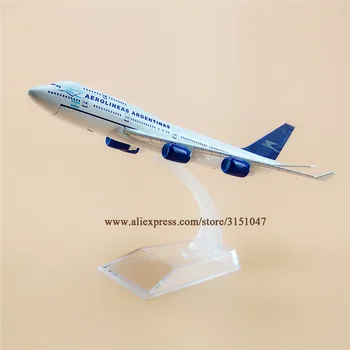 16cm Oro Aerolineas Argentinas B747 