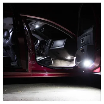 16pcs Balta Klaidų Automobilį, LED Interjero Šviesos Skaitymo Lemputės Komplektas Tinka 2006-2011 m. VW Volkswagen Passat B6 Žemėlapis Dome Kamieno Lempos