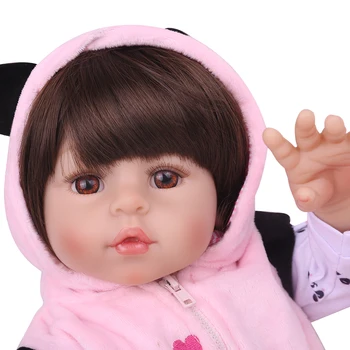 18 colių premie bebes švelnus viso kūno silikono Lėlės Reborn Realus naujagimis baby Doll Boneca Lėlės lėlės Kalėdų Surprice