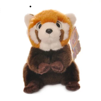 18CM Aukštos Kokybės Raudona Panda, Įdaryti Gyvūnų, Žaislų, Mielas Mini Dydžio Realiame Gyvenime Mažiau Panda Pliušinis Žaislas Kalėdų Dovanos