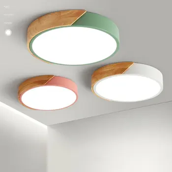 18W LED Lubų Šviesos Šiuolaikinių Medinių LED Lubų Šviesos Paviršius Sumontuotas Skydas Namų Virtuvėje Kambarį Lempos Apšvietimo Įrenginiai