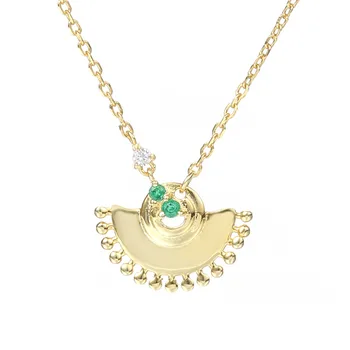 18k Aukso Cirkonis Karoliai & Pakabučiai 925 Sterlingas Sidabro Karoliai Moterų Grandinės Fine Jewelry Aukštos Kokybės Flyleaf