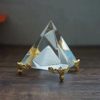 1Pc Crystal Piramidės Egipte, Egipto Aišku, Kvarco Akmens Orgone Gydymo Didelis Karšto Namų Dekoro