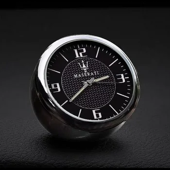 1X Automobilis, Laikrodis Logotipą, Priedai prietaisų Skydelio interjero Puošmena Maserati Quattroporte Ghibli Levante GranTurismo GranCabrio