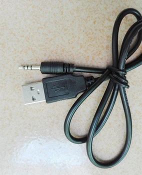 2,5 mm 2.5 jeck lizdo kištuką į USB įkrovimo kabelis/duomenų Vandeniui mp3/mp4 Žiūrėti grotuvą, Skaitmeninės Vaizdo Kameros DVR