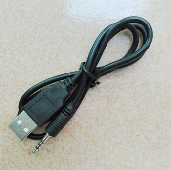 2,5 mm 2.5 jeck lizdo kištuką į USB įkrovimo kabelis/duomenų Vandeniui mp3/mp4 Žiūrėti grotuvą, Skaitmeninės Vaizdo Kameros DVR