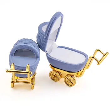2 vnt mielas Aksomo papuošalų dėžutė Kūdikio vežimą vestuvinį žiedą box dovanų dėžutėje Karoliai, Žiedas Atveju Auskarai Turėtojas papuošalai ekranas