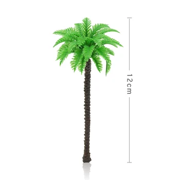 200pcs Masto Modelis Architektūros Palmių 12cm ABS Plastiko Mini Cocos Nucifera Augalai Diorama Pajūrio Scena Priėmimo