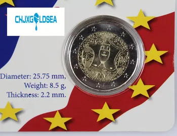 2016 m. prancūzijos Europos Futbolo Čempionato monetų 2 eurų pristatyti originalią dovaną