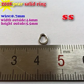 2018NEW kriaušės kietas žiedas 304 nerūdijančio plieno medžiagos stiprus bandymo 100vnt/daug
