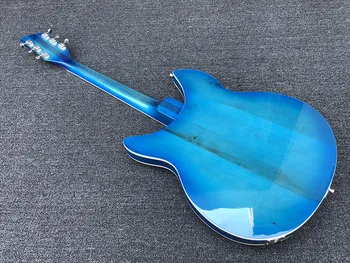 2019 Aukštos kokybės 6 Styginiai Elektrinė Gitara, Ricken 360 Elektrinė Gitara,Juoda Sprogo kūną su Raudonmedžio fingerboard,nemokamas pristatymas
