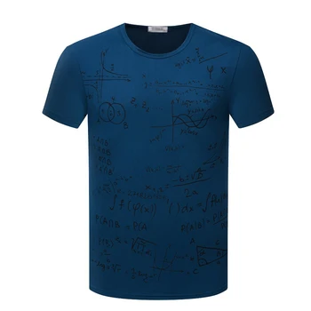 2020 Naujas Matematines Lygtis, print t shirt Modelis Žmogus T Marškinėliai Atsitiktinis Studentas T-shirts Vyrų Mados Prekės ženklo Drabužių T039