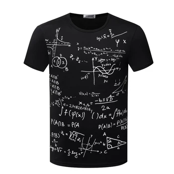 2020 Naujas Matematines Lygtis, print t shirt Modelis Žmogus T Marškinėliai Atsitiktinis Studentas T-shirts Vyrų Mados Prekės ženklo Drabužių T039