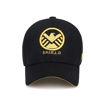 2020 Naujas Unisex Pavasarį, Vasarą, Rudenį Skrybėlę SHIELD Laišką Logotipas Siuvinėjimas Beisbolo kepuraitę Mados Golfo Skrybėlės Lauko Medvilnės, Sportinės Kepurės