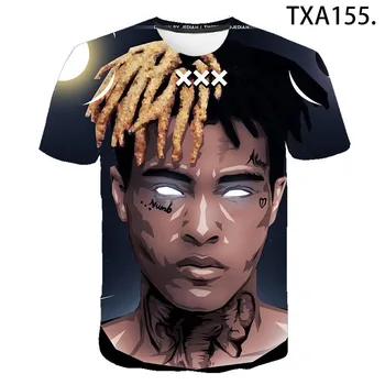 2020 Naujas Xxxtentacion Vasaros 3D marškinėliai Vyrams, Moterims, Vaikams, Mados Streetwear Berniukas Mergaitė Vaikai Atspausdintas T-shirt Kietas Viršūnes Tee