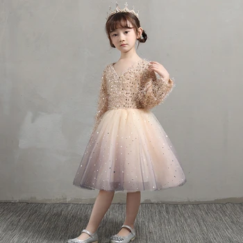 2020 Naują Atvykimo Mergaičių Mados Suknelė Princesė Šalies vakarinę Suknelę Tutu 3-12 Y Blizga China Vaikų Drabužiai Mergaitėms INS Stilius