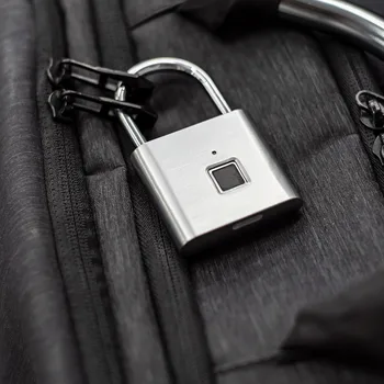 2020 Naujų pirštų atspaudų smart spynos USB Įkrovimo Keyless Apsaugos nuo Vagystės Cinko lydinys durų užraktas Smart Spynos Smart chip