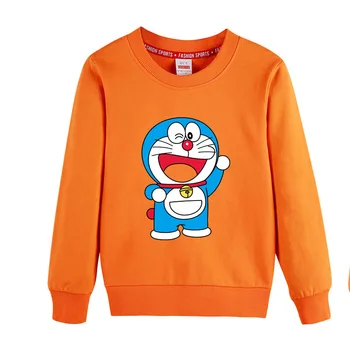 2020 Vaikai Rudenį Hoodies Bamblys Berniukų, Mergaičių Doraemon Animacinių filmų Megztiniai Vaikams, Outwear ilgomis Rankovėmis Viršūnes medvilnė
