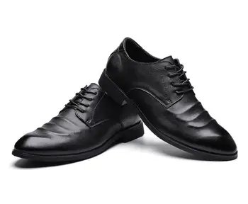 2020 Vyrai verslo batai pavasario nauji didelio dydžio pažymėjo tne dress shoes mens atsitiktinis vieno batai pirmojo sluoksnio odos vyriški batai
