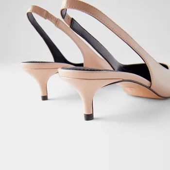 2020 metų Vasaros Avalynė Moterims Basutės Elegantiškas zapatos de mujer Seksualus Ponios Smailus Pirštas footware Moterų sandalia feminina Atgal Dirželiai