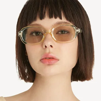2020 naujos tendencijos Europos ir Amerikos Akiniai nuo saulės vyrų retro akiniai nuo saulės įgaubtas ovalo formos akiniai, Akiniai nuo saulės Moterims saulės akiniai