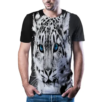 2020 vėliau kaip karšto pardavimo tigro galva marškinėliai atsitiktinis sporto Harajuku T-shirt Azijos dydžio kodas laivybos spalvos atspausdintas 3DT marškinėliai