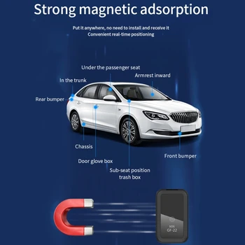 2021 Naujas GF22 Automobilių GPS Tracker Stiprus Magnetinis Maža Vietos Sekimo Įrenginys Q39D
