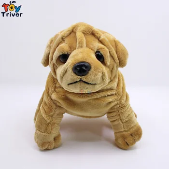 22cm Pliušinis buldogas šarpėjų šuns Žaislas, įdaryti gyvūnų lėlės pakabukas kūdikiams, vaikams, draugui gimtadienio dovana metu namų, automobilių puošimas Triver