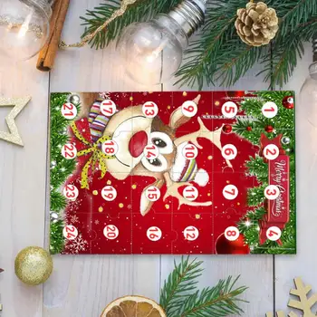 24 Dienų Kalėdų Atgalinės Atskaitos Advento Kalendorius Staigmena Dervos Pakabukas Keychain Ornamentais Dekoruoti Kalėdų Papuošalai