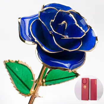 24K Aukso Artimųjų Padengta Rožių Gėlių Valentino Dieną Eternal Rose Motinos Diena, Jubiliejus, Vestuves, Gimtadienio Dovana,ypatinga Diena
