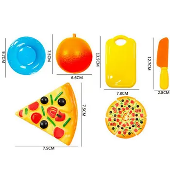 24PCS Vaikų Žaisti Namus Žaislas Supjaustyti Vaisių Plastiko Daržovių Pica Virtuvė Kūdikiams, Vaikams, Žaislai, Edukaciniai Žaislai