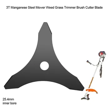25.4 mm (1 colis 3T Mangano Plieno Pjovimo Piktžolių žoliapjovė krūmapjovė Ašmenys Sodo Vejos Mašina Reikmenys, Sodo Įrankiai
