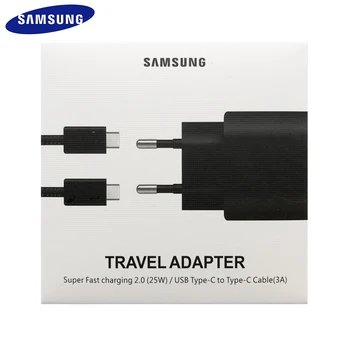 25w Super Greitas Įkrovimas naudojant Maitinimo Adapterį Samsung Note 10 Super Greitas Įkroviklis PD PSS Tipo c kabelio Galaxy Note 10 S10 Mi 9 K20 Pro