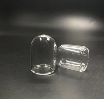 25x18mm didmeninė mini tube bell stiklainiai, stiklo pasaulyje burbulas padengti dome noras 