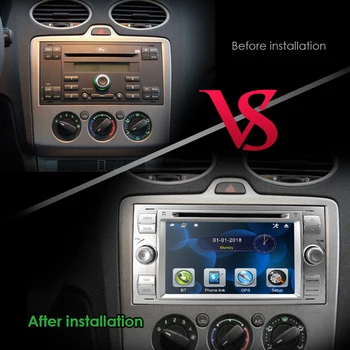 2din Car DVD GPS Navi Grotuvas, Stereo Radijas Audio Ford Focus 2 Mondeo S C Max, 