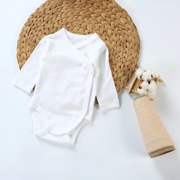 2vnt/3pcs/5vnt kūdikių drabužiai bodysuit berniukų drabužius mergina drabužiai vaikams ilgomis rankovėmis medvilnė, kombinezonai balti kūdikių naujagimių bodysuit