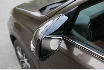 2vnt Automobilio galinio vaizdo Veidrodis lipdukas lietaus antakių weatherstrip auto dangtelio raštas apsauga Mitsubishi Outlander 2013-2018 M. C21