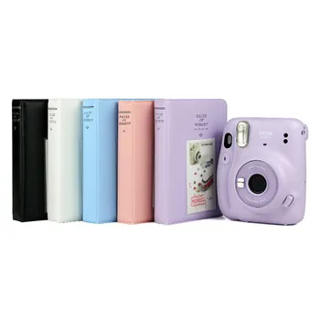 3 Colių Didelės Talpos, Sandėliavimo Foto Kortelės Turėtojas Fujifilm Instax Polaroid Mini11 Mini 11 64 Kišenės Nuotraukų Albumą Maišelį Atveju