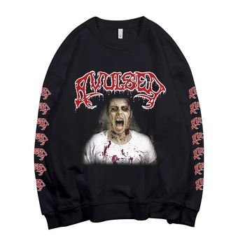 3 dizaino Avulsed Kaukolė Corss Deathcore Pollover Palaidinukė roko hoodie sunkiųjų metalų sudadera rokeris streetwear, vilnos Viršutiniai drabužiai