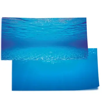 30 CM 50 cm 40CM 60CM Akvariumo Fonas Plakatas Medienos Dvipusis Žuvų Bakas Dekoratyvinis Vandenyno Kraštovaizdžio Nuotraukos Sienų Dekoras Blizgus