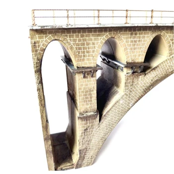 35cm 1:87 HO Masto Traukinio Geležinkelio Scenos Dekoracija T41 Pirmoje eilutėje Tiltas Surinkimo Rinkinys, Modelis Smėlio Lentelė